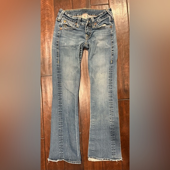 True Religion Denim - True Religion Women's Flare Boot Cut Leg Blue Jeans